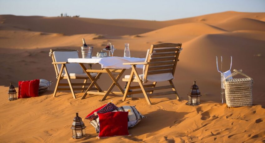 standard luxury desert camping