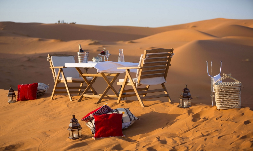 standard luxury desert camping