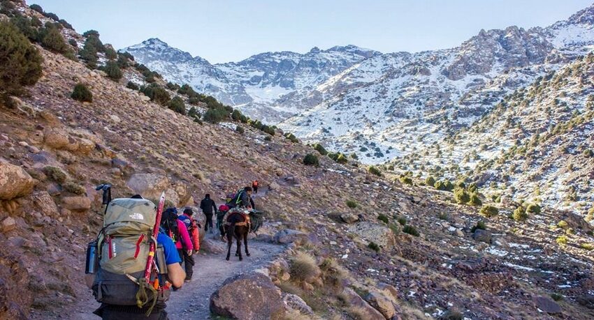 trek to Toubkal Mountain